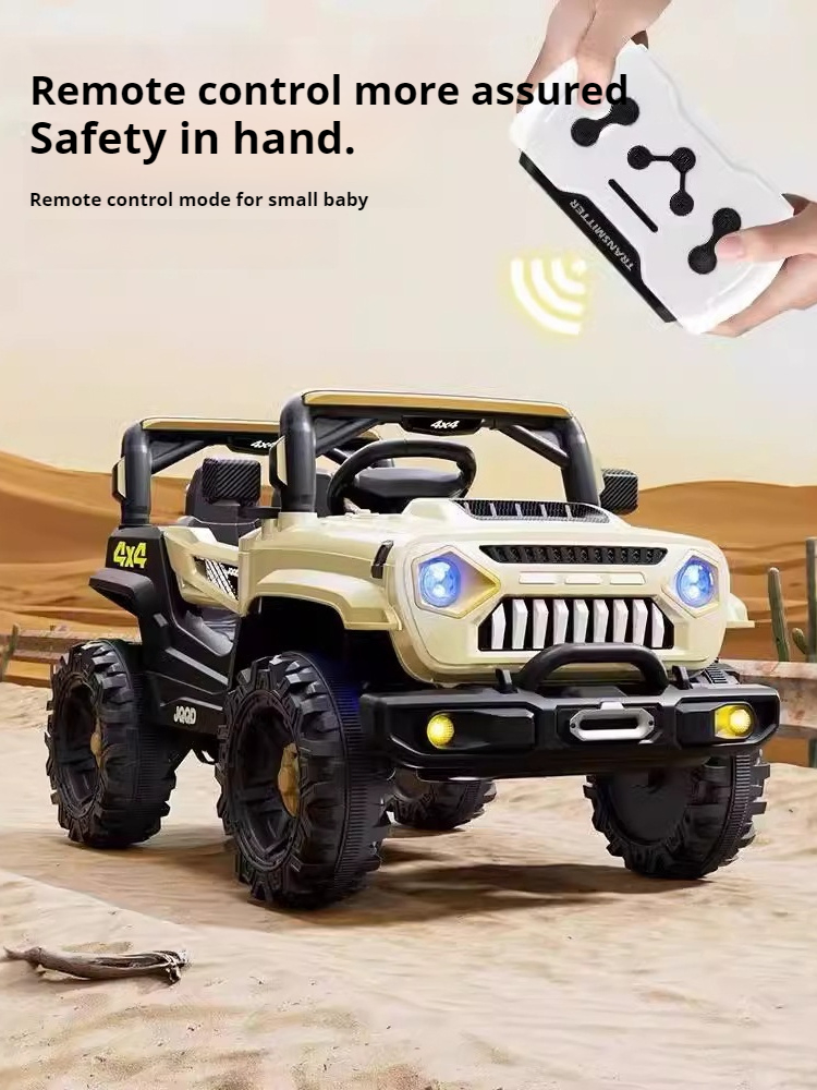 Kids Electric off-Road Vehicle with Remote Control and Four-Wheel Drive Toy Car