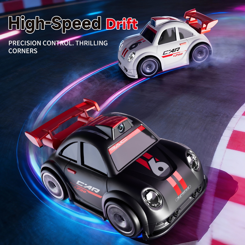 Upgraded Model Four-Wheel Desktop Mini RC Car Vehicle with Camera Remote &amp; Induction Following Controlled Drift Car