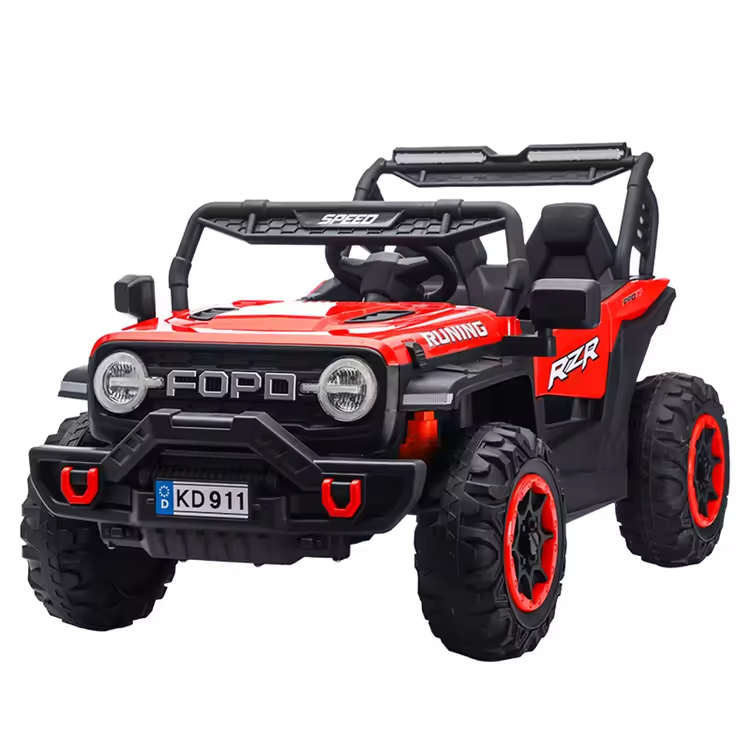 Four-Wheel Drive Electric Ride on Car Toy for Kids Plastic for Boys and Girls