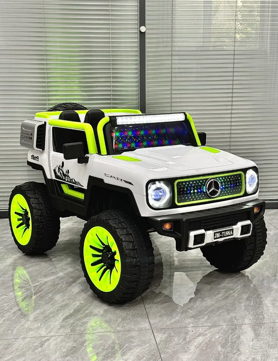 Wholesaler Supply Kids Electric Drive on Car 4 Wheels Double Seat Electric Child Car Ride-on Cars Rechargeable Front and Back Swing with Damping