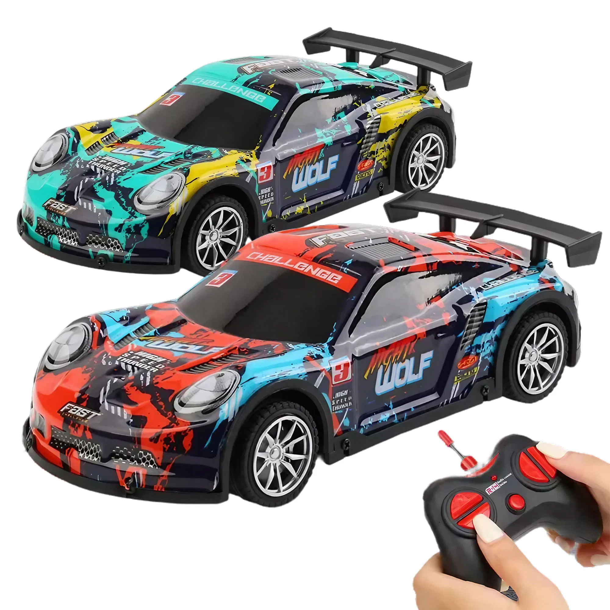 Fast Racing Car Toy RC Drift Car with LED Lights Remote Control High Speed Drifting Radio Control Racing Vehicle for Kids