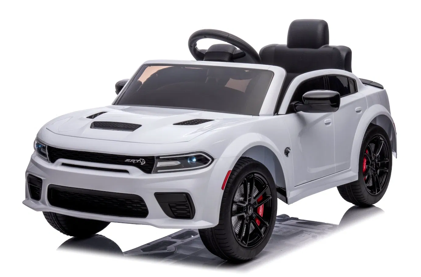 12V Licensed Dodge Charger Srt Hellcat Battery Powered Ride on Cars with Remote Control for Kids