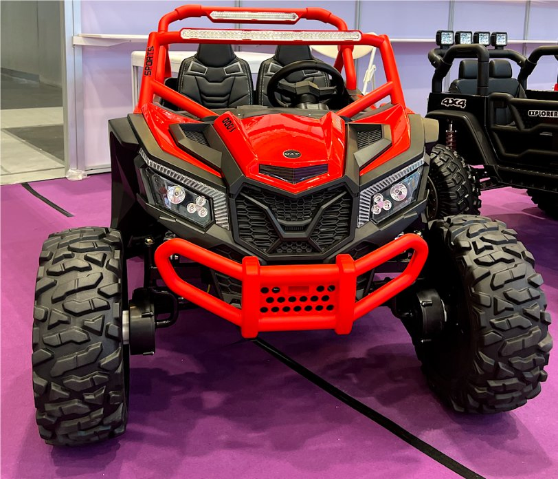 24V Kids Ride-on Electric UTV, 4-Wheeler Kids Toy Car with Spring Suspension