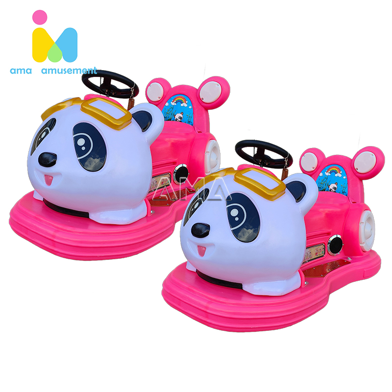 Ama Panda Ride New Amusement Park Equipment Battery Operated Kids Amusement Park Panda Bumper Car Coin Operated Game