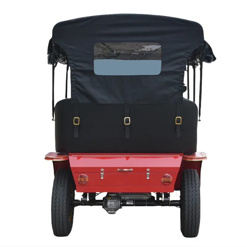 Electric Retro Vintage Car Back