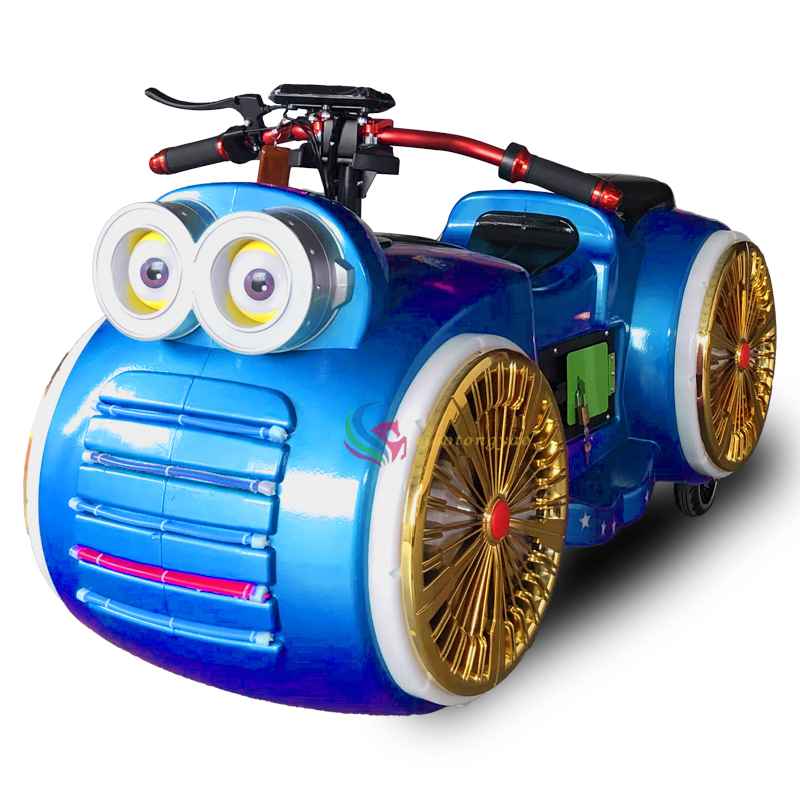 Prince Motorcycle Speed Walking Car Outdoor Square Car Battery Powered Coin Operated Kids Ride on Motorbike Amusement Parks