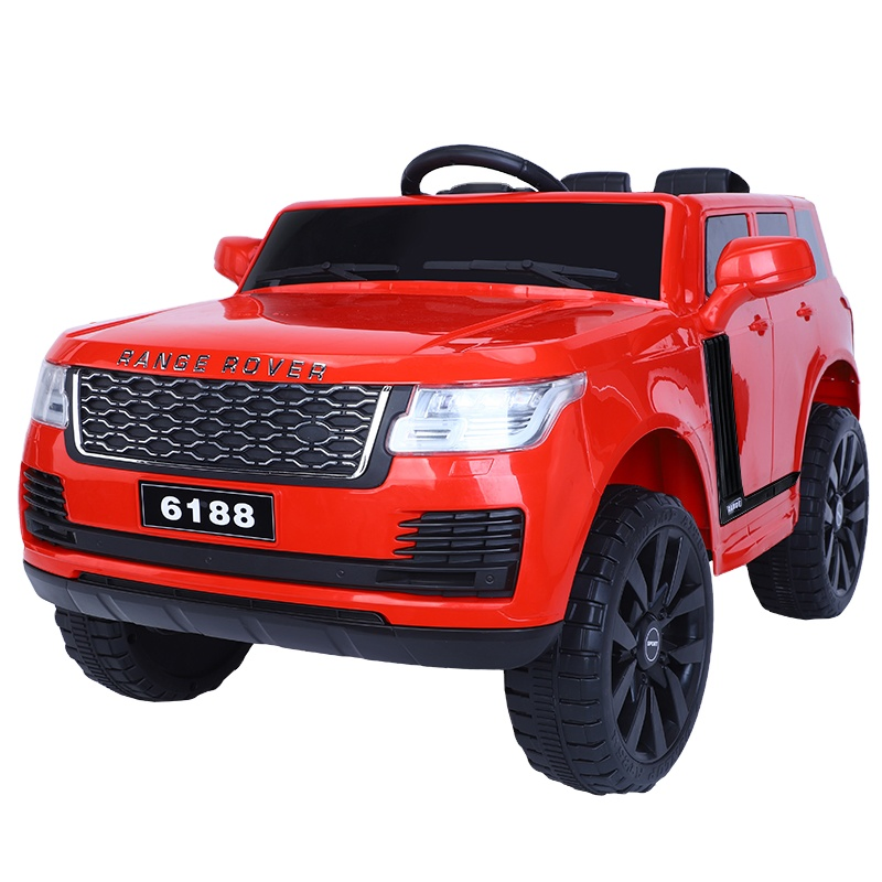 Kids Electric Car Leather Seat &amp; Rubber Wheel with Remote Rechargeable 12V Ride on Car Children Electric Car