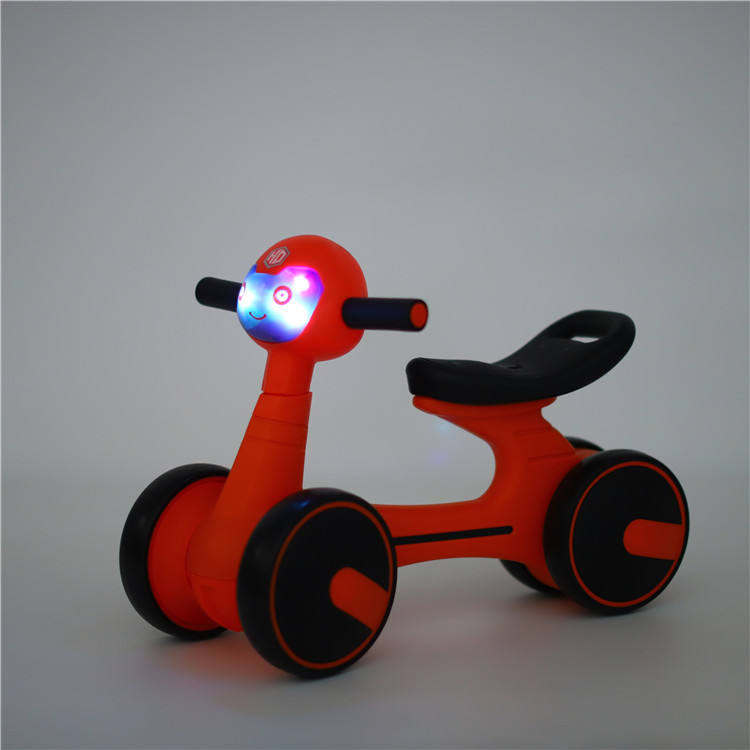 UK Market CE Kids Ride on Car Baby Balance Bicycle Walker Mini Pedal Go Kart Toy Car with LED Music Bike for 1-2 Years Old Child