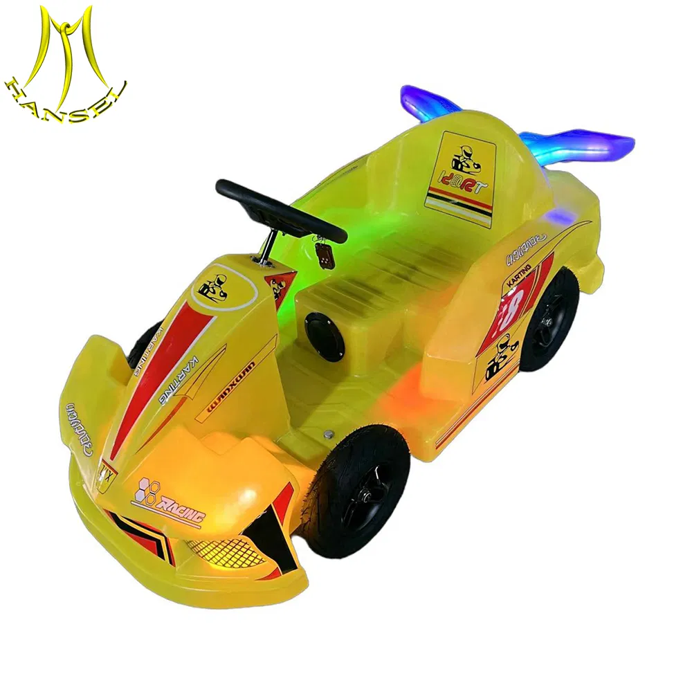 Hansel Battery Operated Kids Electric Car Ride LED Plaza Amusement Vehicle