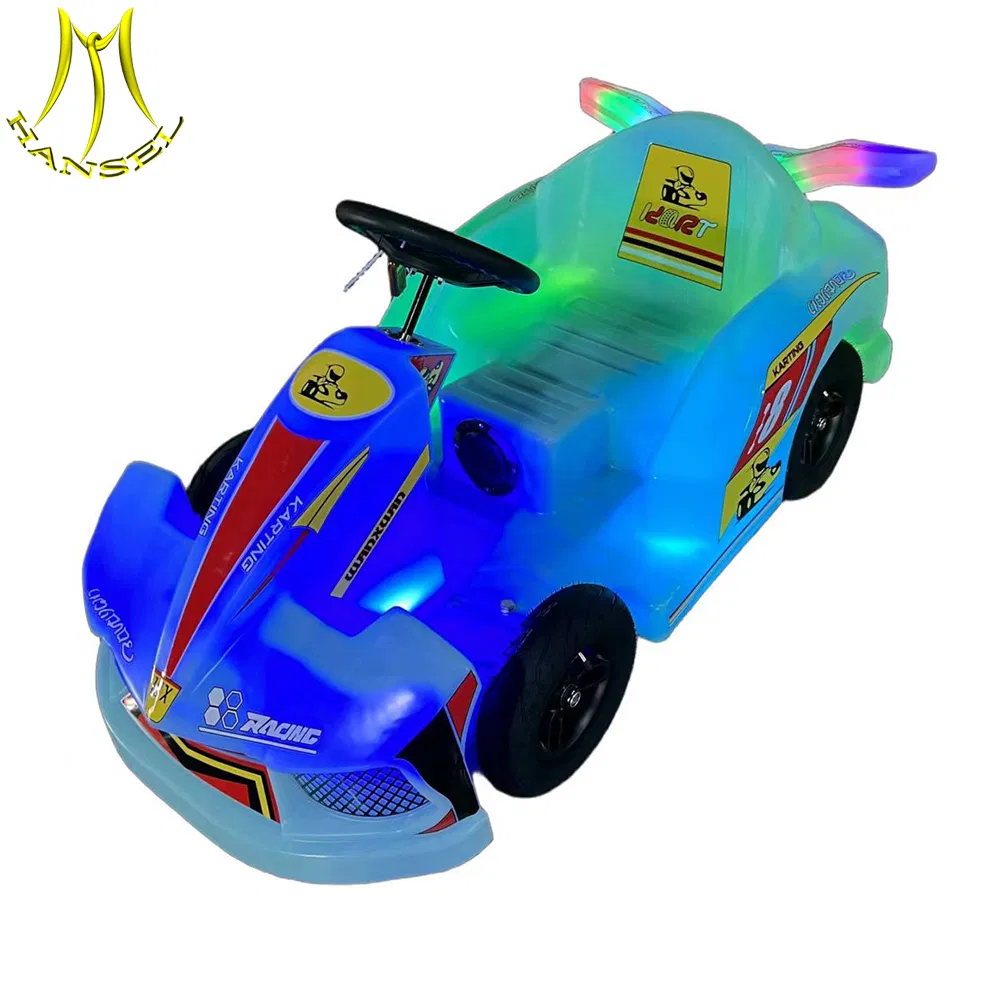Hansel Battery Operated Kids Electric Car Ride LED Plaza Amusement Vehicle