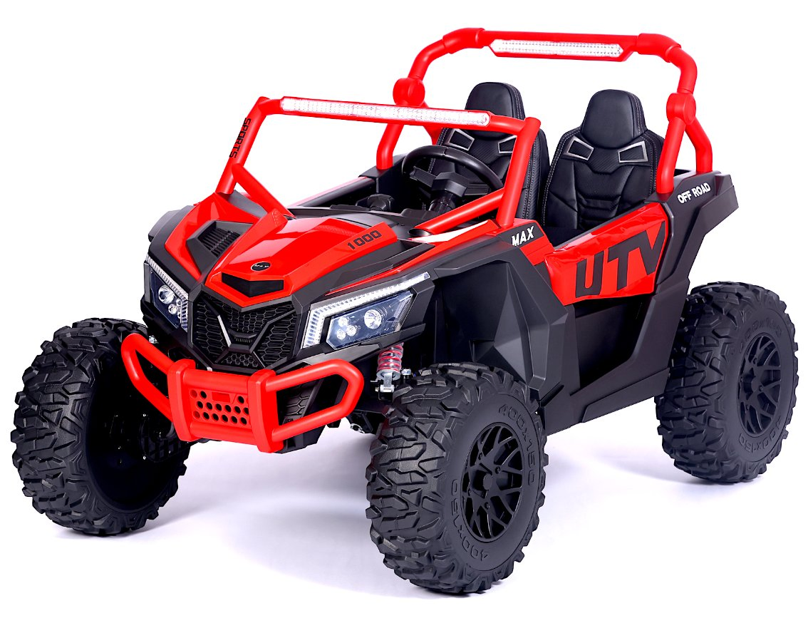 24V Kids Ride-on Electric UTV, 4-Wheeler Kids Toy Car with Spring Suspension