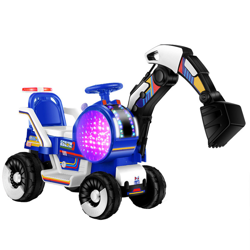 Wholesale 6V Dual Drive Electric Excavator Kids Ride on Car for Children