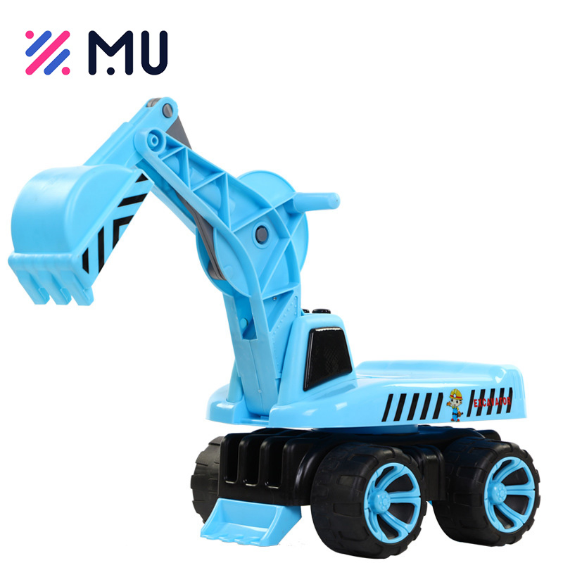 Factory Wholesale Excavator Kid Toy Music Hand Push Ride on Cars for Children