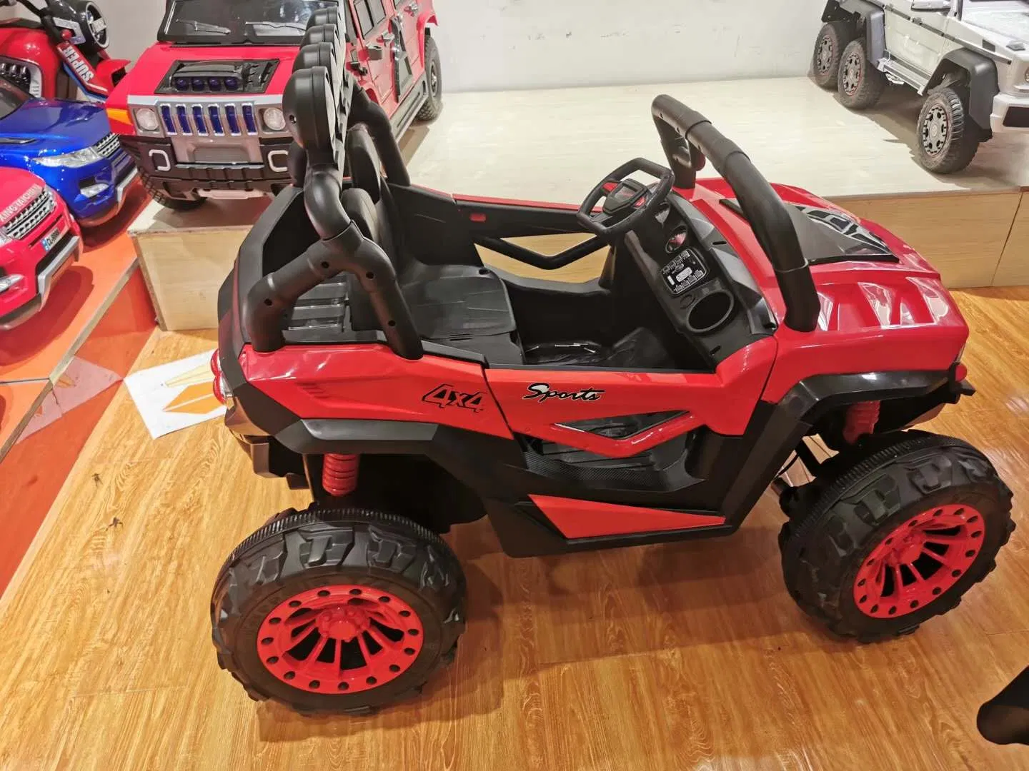 China Supplier Kids Electric Car Rechargeable Car with Four-Wheels Electric Kids Ride on Car Baby Can Drive Double Open Door Car with 2 Seats Kids Cars