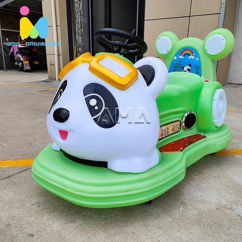 Ama Panda Ride New Amusement Park Equipment Battery Operated Kids Amusement Park Panda Bumper Car Coin Operated Game
