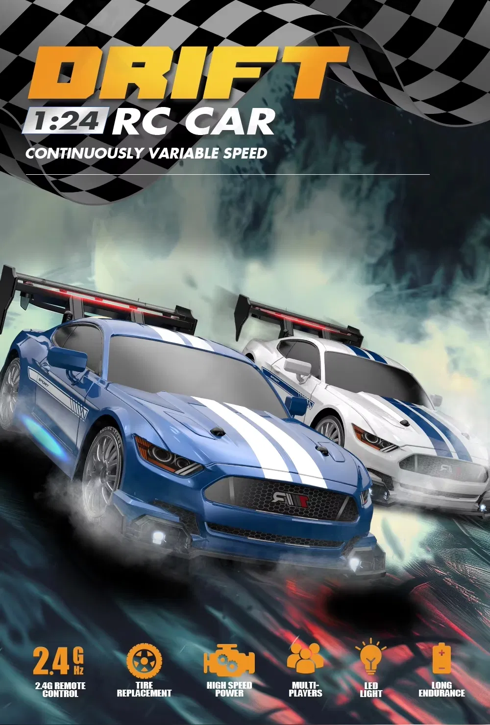 RC Drift Car High Speed Racing Toy