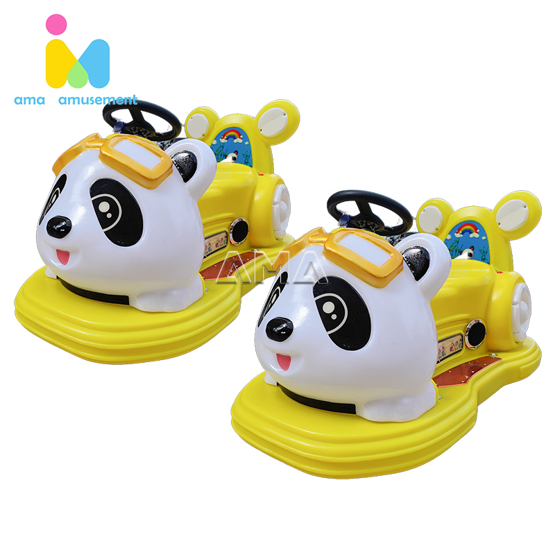 Ama Panda Ride New Amusement Park Equipment Battery Operated Kids Amusement Park Panda Bumper Car Coin Operated Game