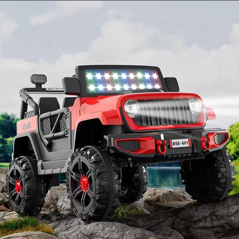 Four-Wheel Drive Licensed Kids Toy Car Unisex 3-14 Years Power Music 2 Seats Electric Ride-on Cars with Remote Control