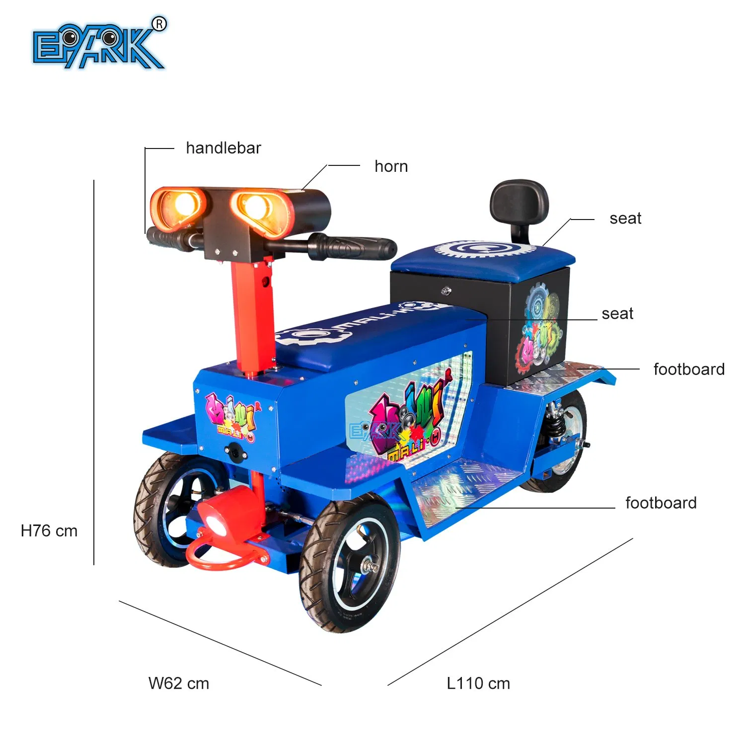 Kids ATV Beach Car 4 Wheels Battery Operated Ride-on Car