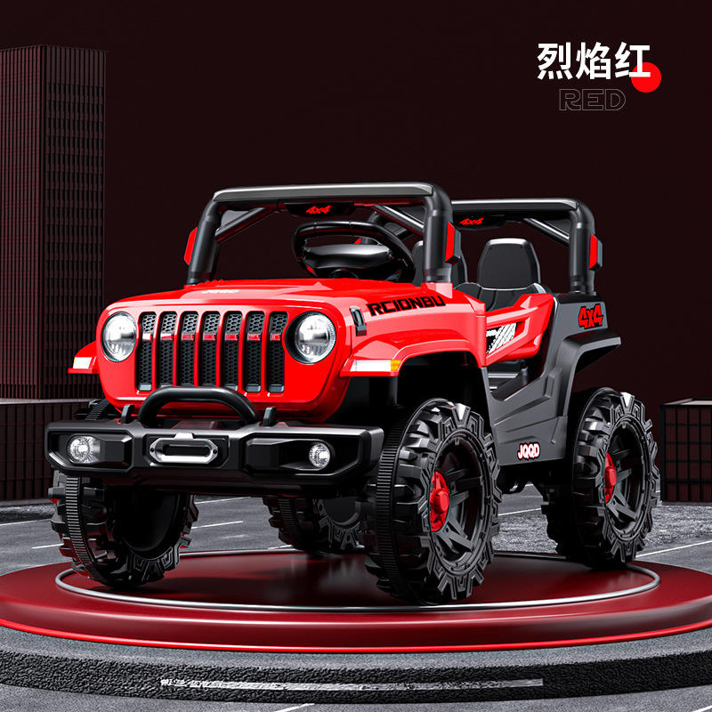Kids Electric off-Road Four-Wheel Drive Vehicle Motorcycle for Ages 2-8 Boys Girls Rechargeable Battery Toy Car for Children