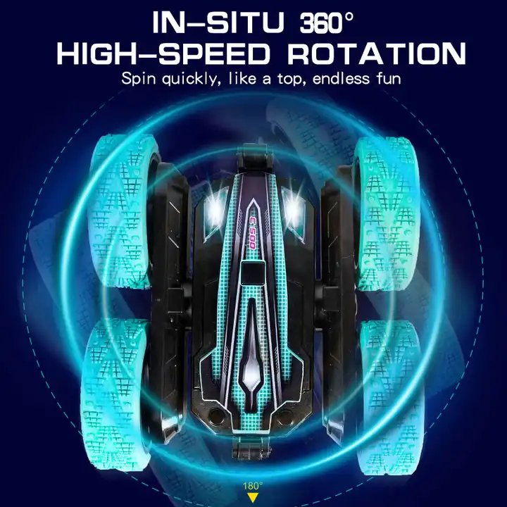 Factory Wholesale RC Hobby Stunt Car Kids 360 Rotating Double-Sided Remote Control Swing Arm Car Toys Radio Control Toy