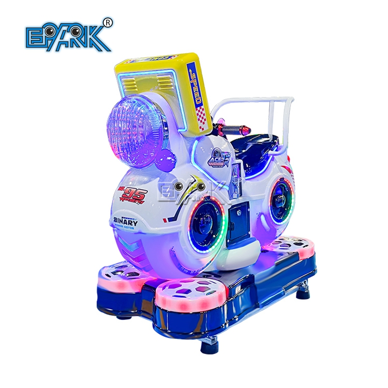 Coin Operated Happy Motorcycle Amusement Park Kids Swing Machine Car Music Rotary Lifting Style Kiddie Ride