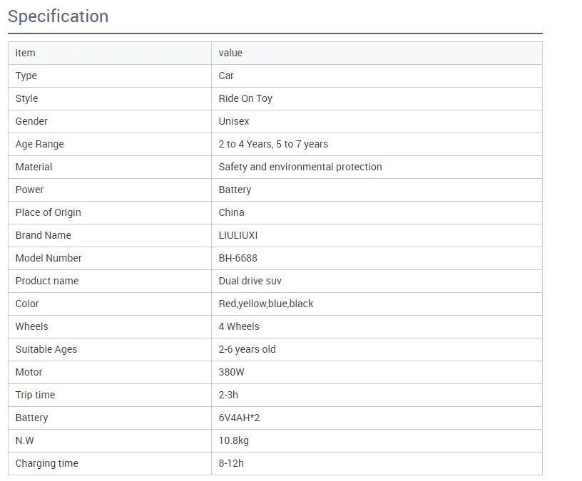 Children Electric Car