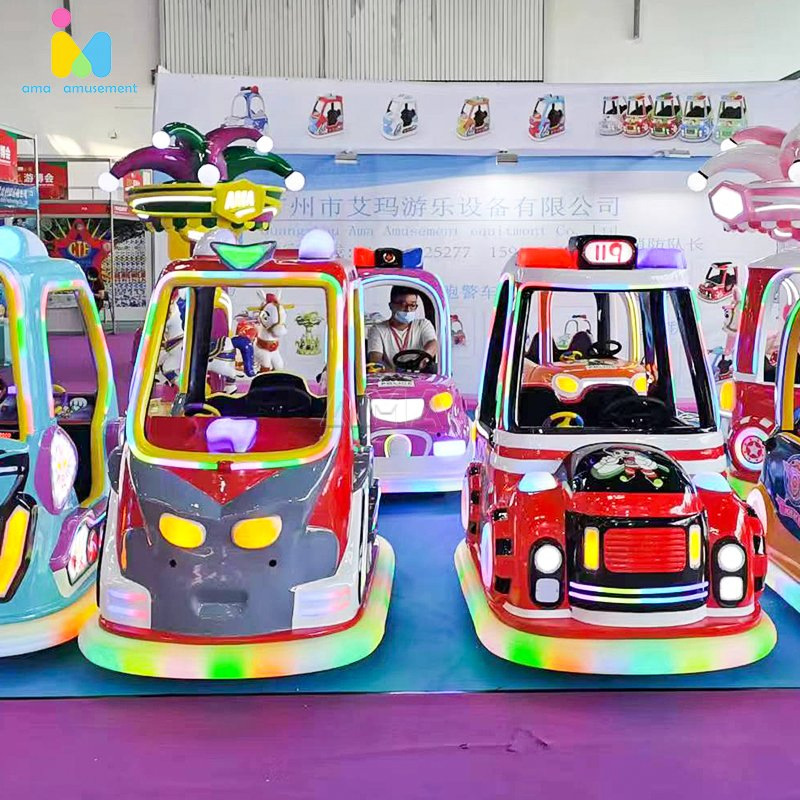 Ama High Quality Promotion Kids Toy Electric Ride on Bumper Car Glow in Dark Bikes Kids Bumper Cars