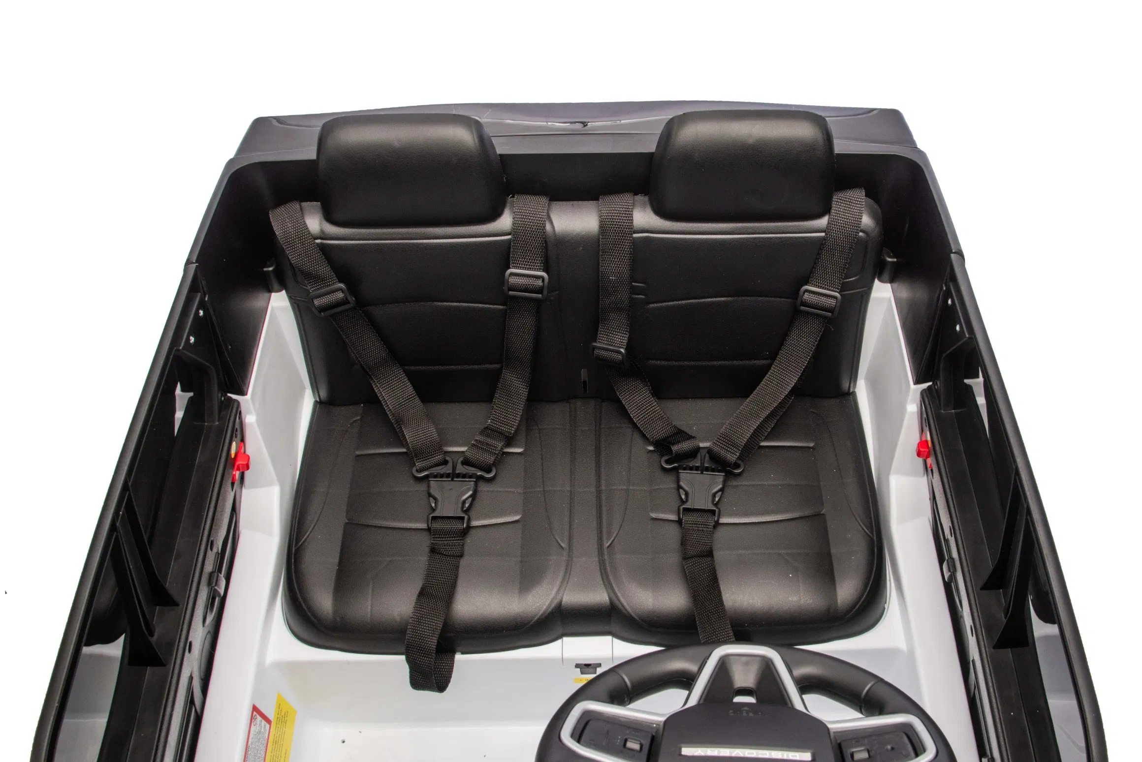 Premium Range Rover Licensed Electric Car for Kids with LED Lights &amp; Safety Belt-White