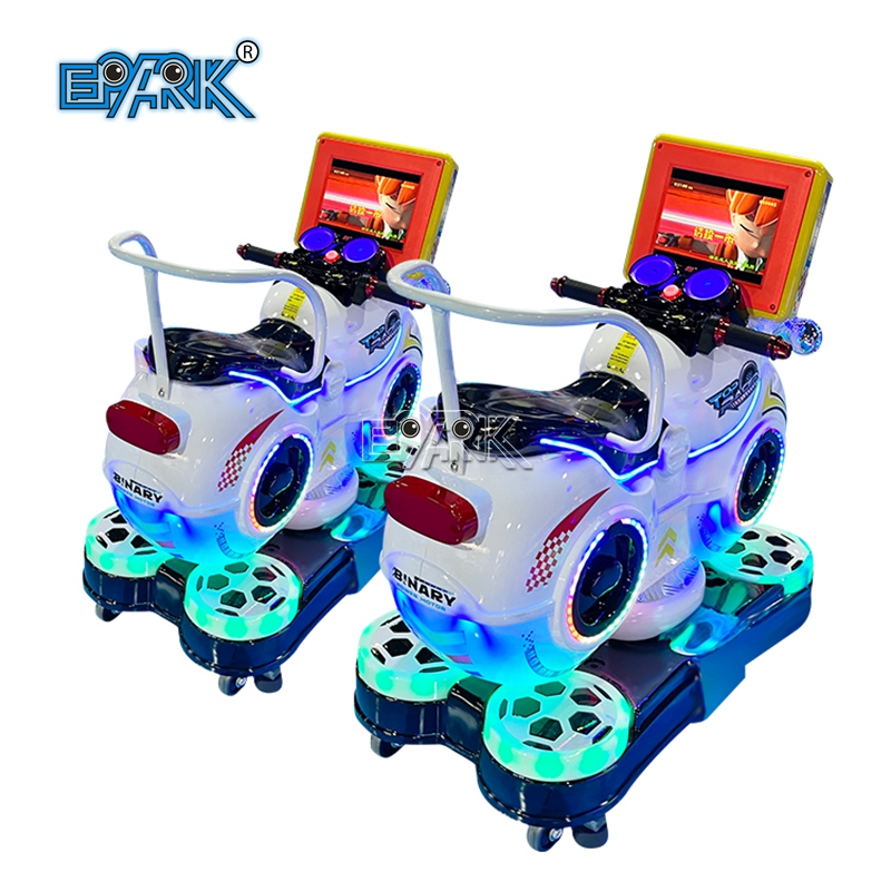 Coin Operated Happy Motorcycle Amusement Park Kids Swing Machine Car Music Rotary Lifting Style Kiddie Ride