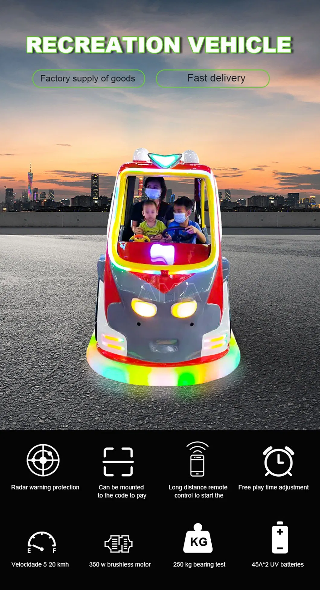 Kids Bumper Car Detail 1