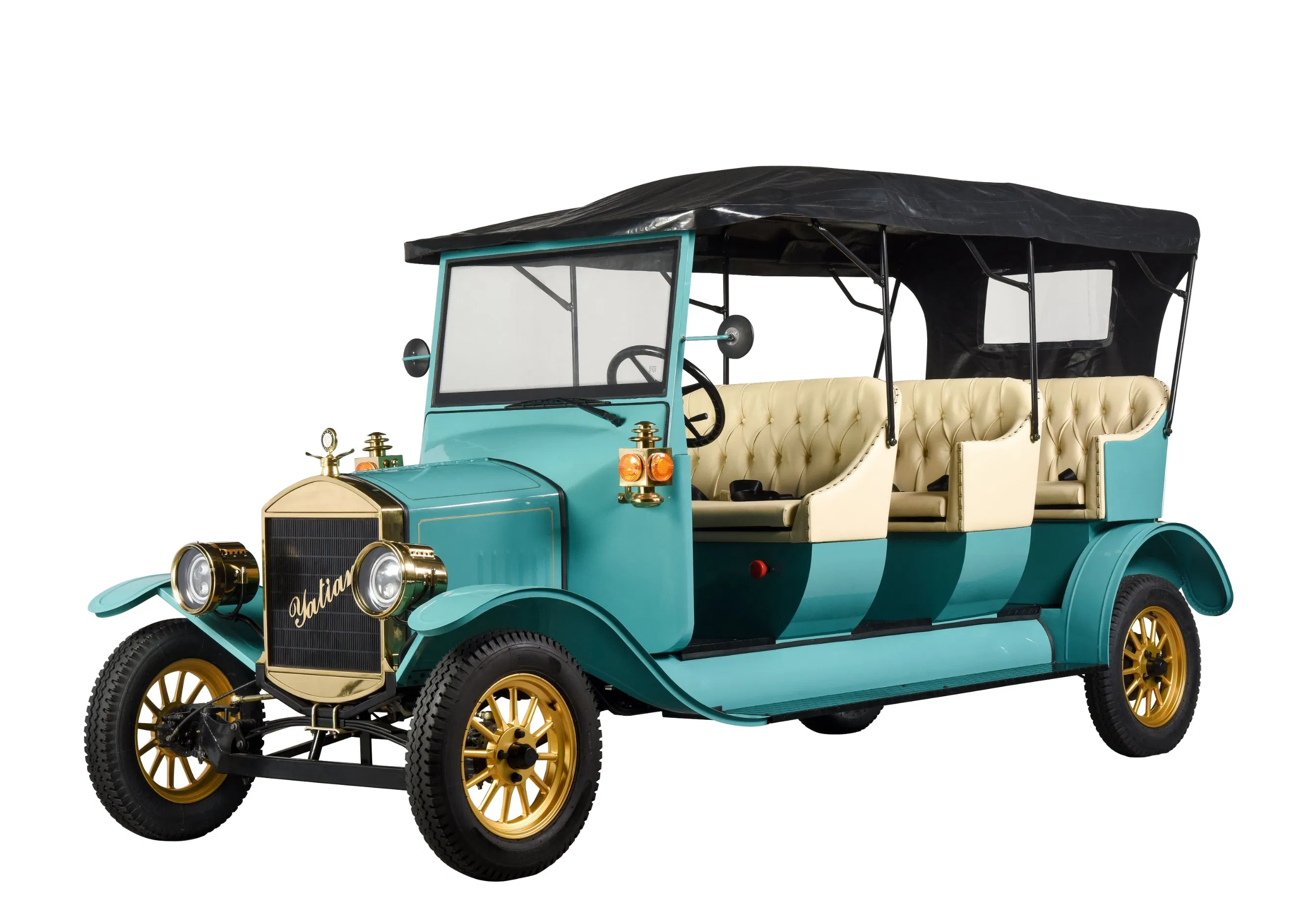 Funny Amusement Theme Park Battery Kids Adult Sightseeing Golf Car for Sale