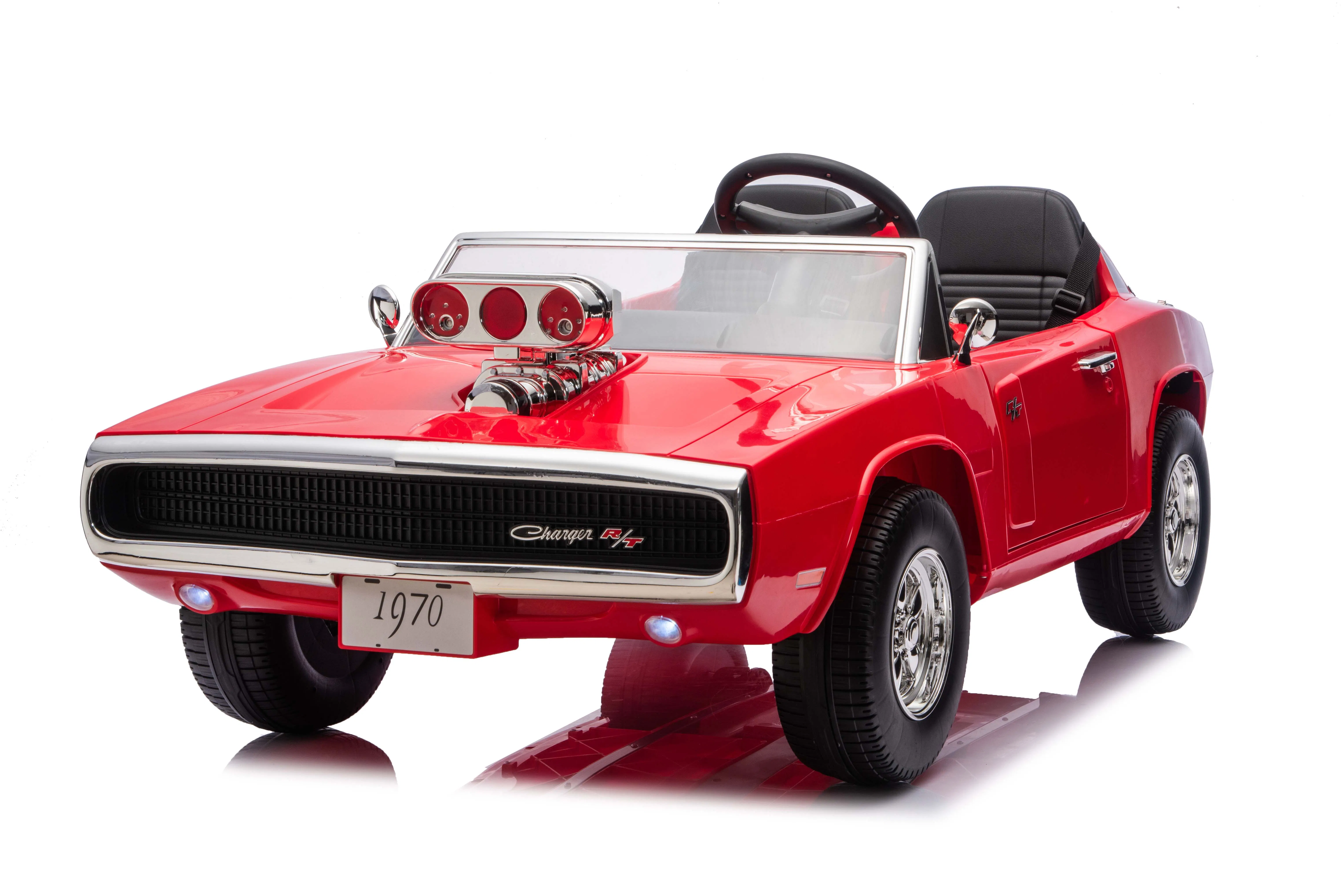 Vintage Kids Car with Remote Control and Bluetooth Connectivity Options