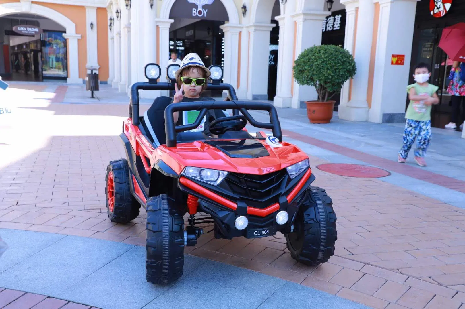 China Supplier Kids Electric Car Rechargeable Car with Four-Wheels Electric Kids Ride on Car Baby Can Drive Double Open Door Car with 2 Seats Kids Cars