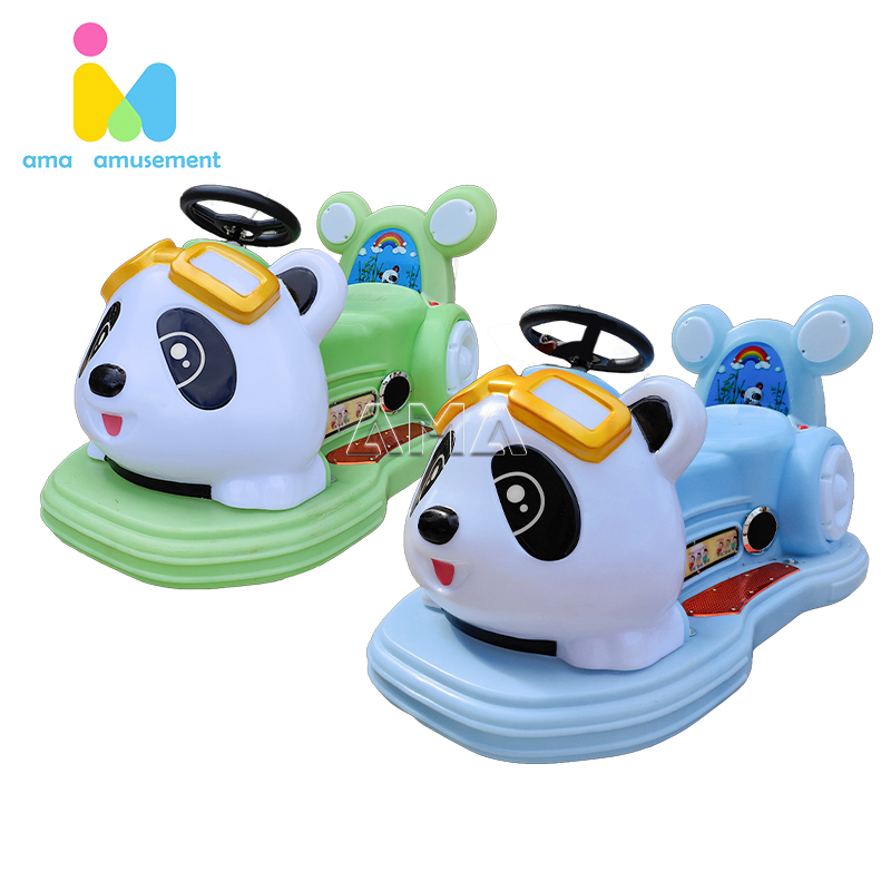 Ama Panda Ride New Amusement Park Equipment Battery Operated Kids Amusement Park Panda Bumper Car Coin Operated Game