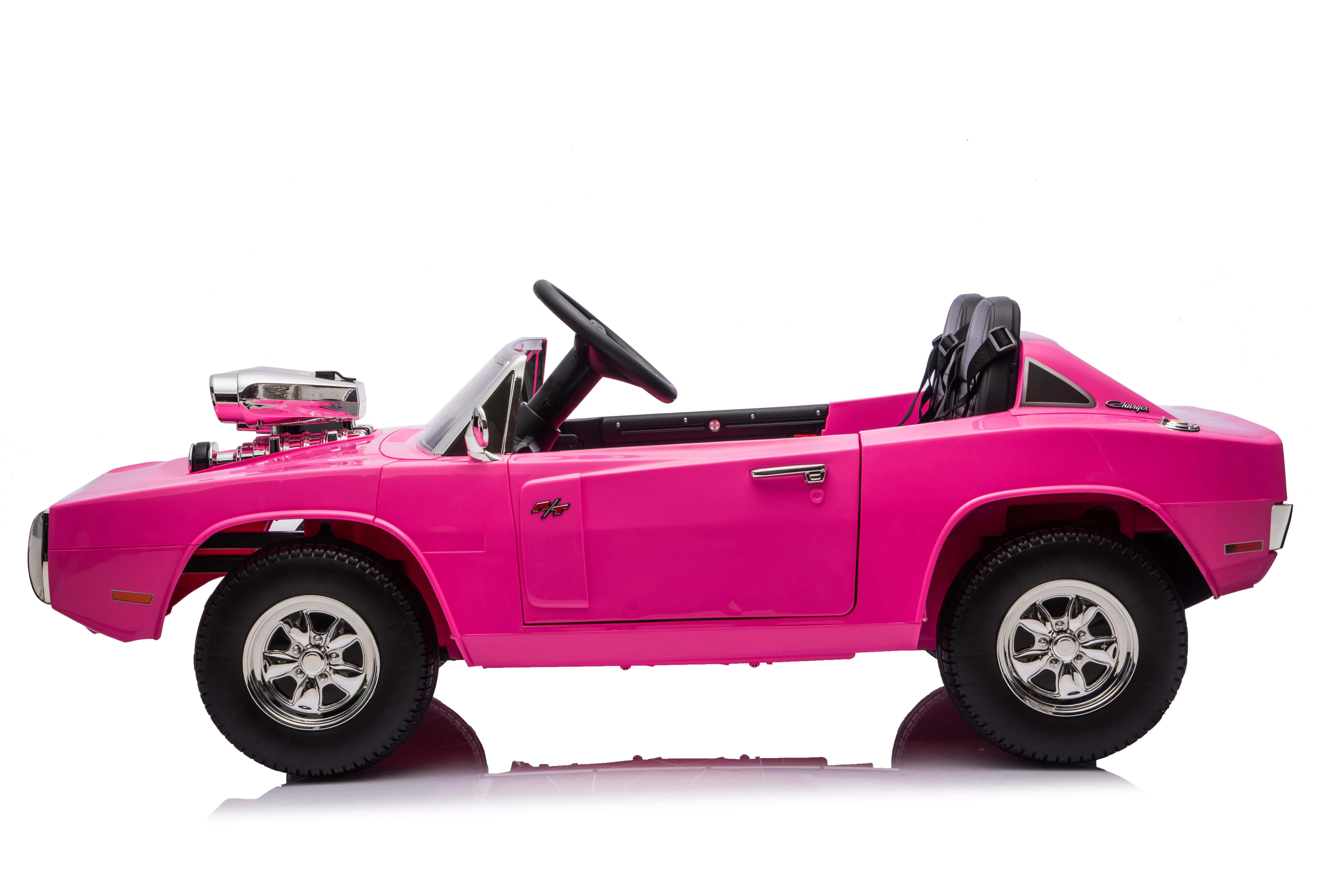 Licensed Vintage Kids Car with Bluetooth and Dual Drive Options