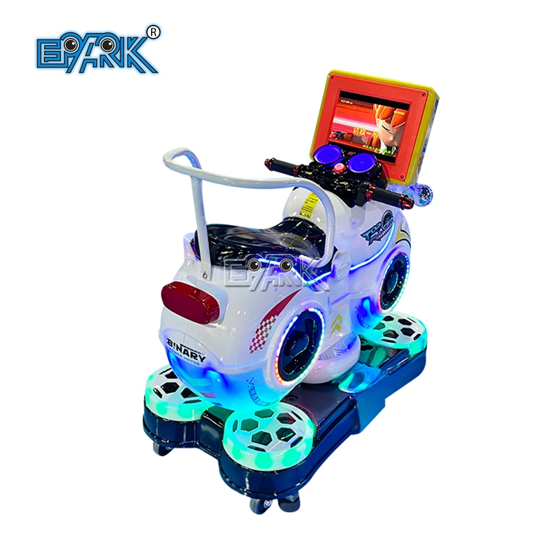 Coin Operated Happy Motorcycle Amusement Park Kids Swing Machine Car Music Rotary Lifting Style Kiddie Ride