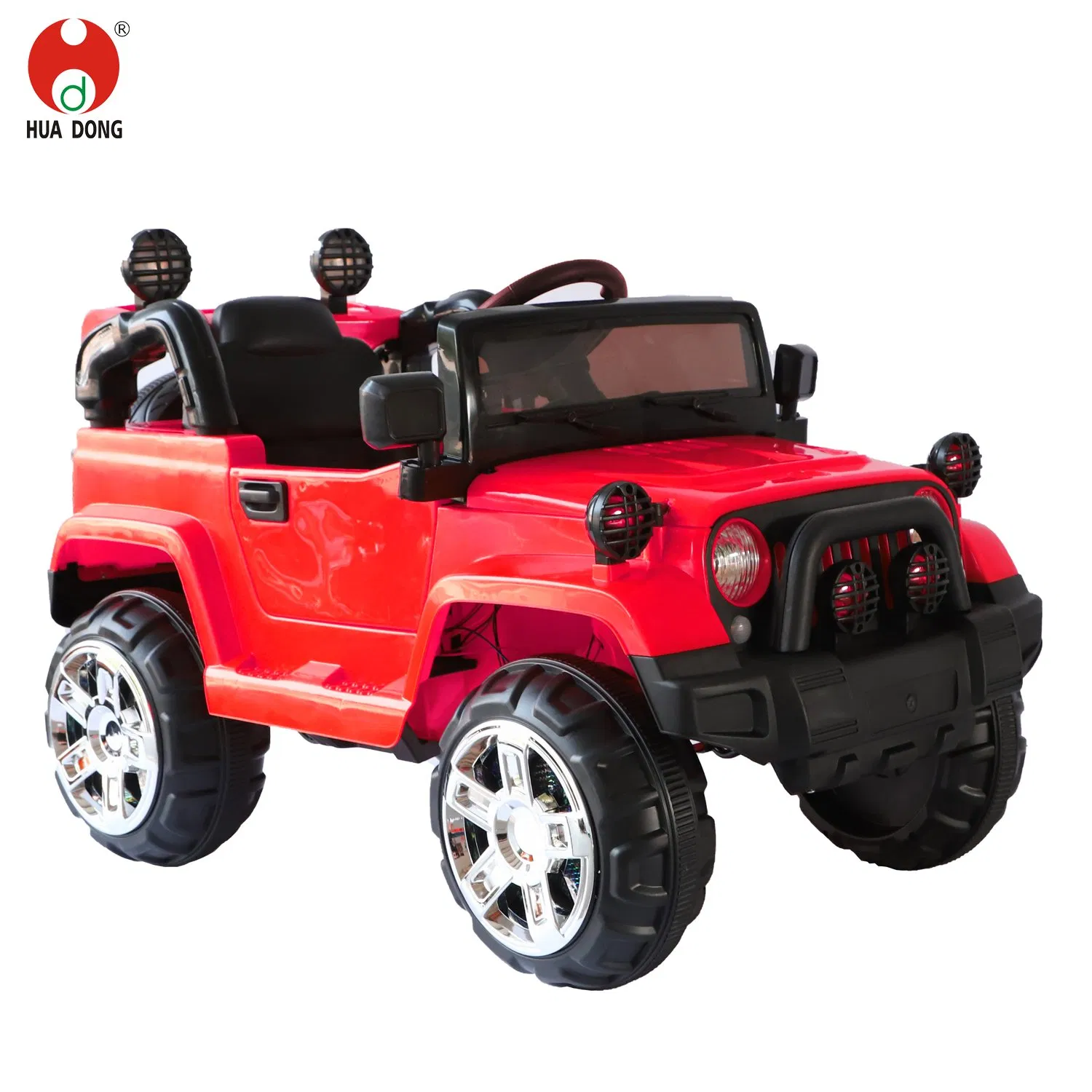Hot Style Ride On Car Non-slip Tire One-Click Start Music Early Learning Feature Kids Favorate Gift Simulated Steering Wheel High Quality Motors LED Light Toys