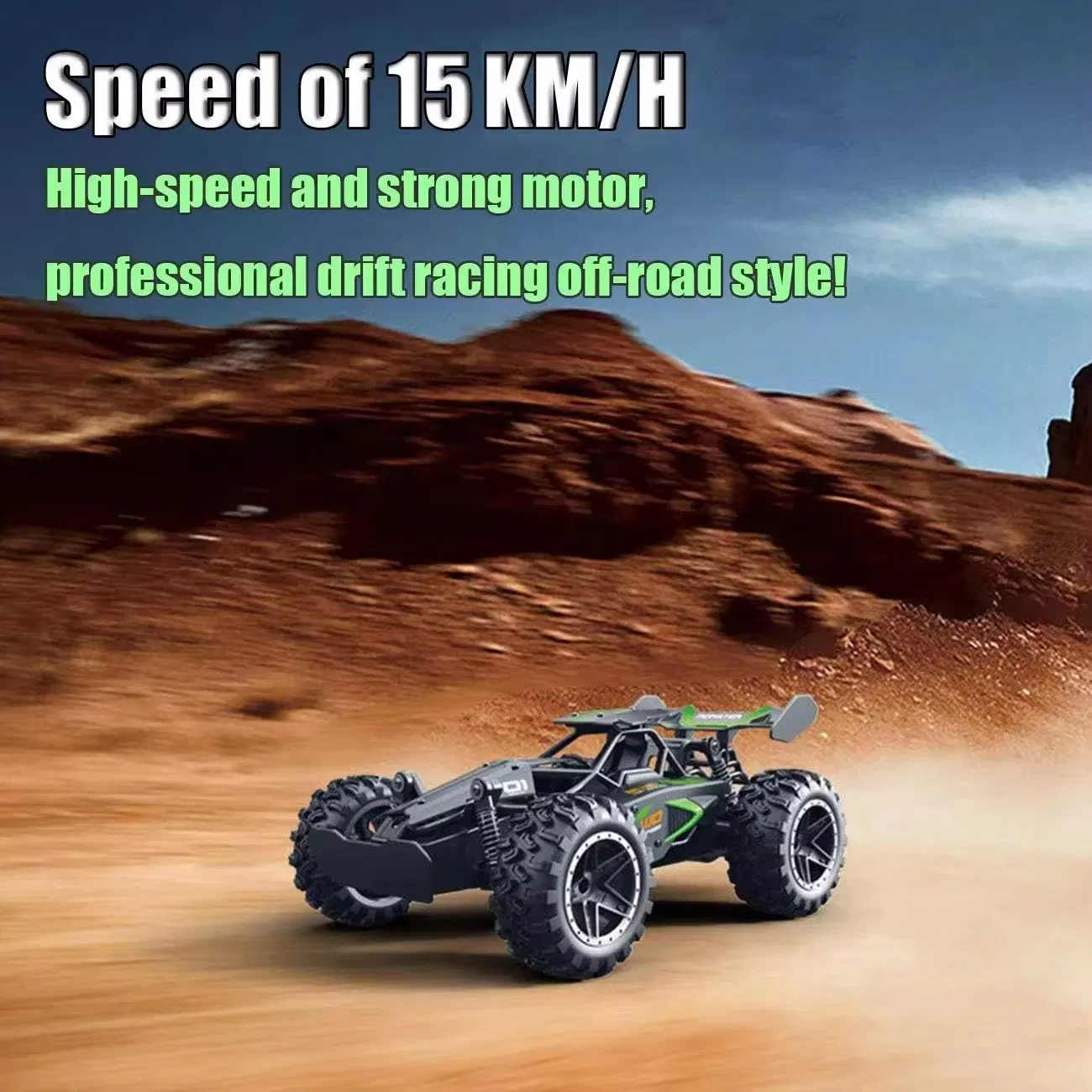 2.4GHz High Speed 2WD RTR RC Electric Rock Climber Fast Race Buggy Hobby Toy Cars for Kids