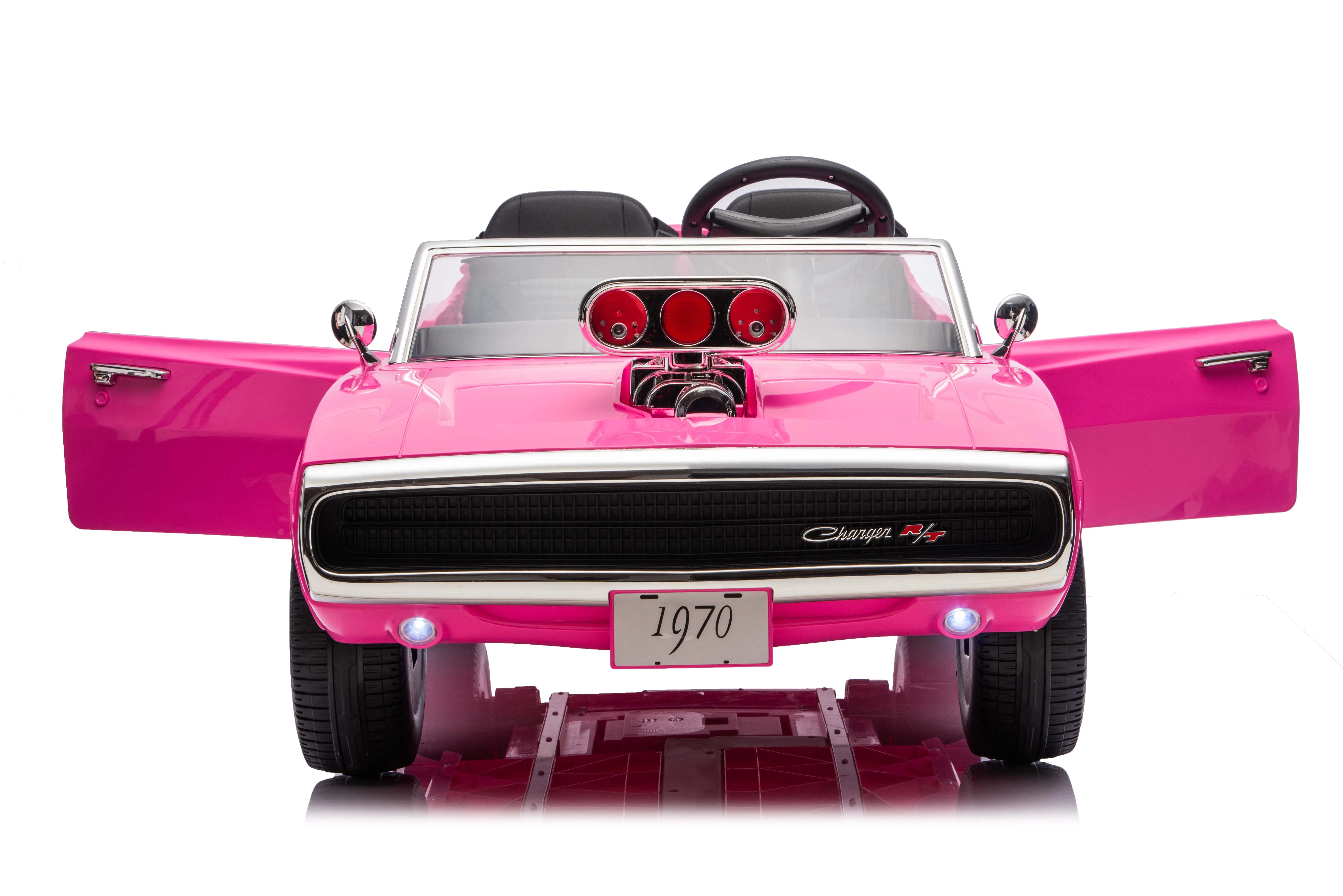 Vintage Kids Car with Remote Control and Bluetooth Connectivity Options