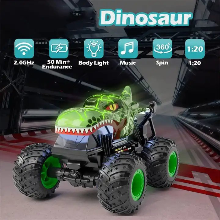 1/20 2.4GHz Remote Control Spinning Stunt Car Toys RC Cars Toy with Control Rotation Music Vehicle Toys for Kids