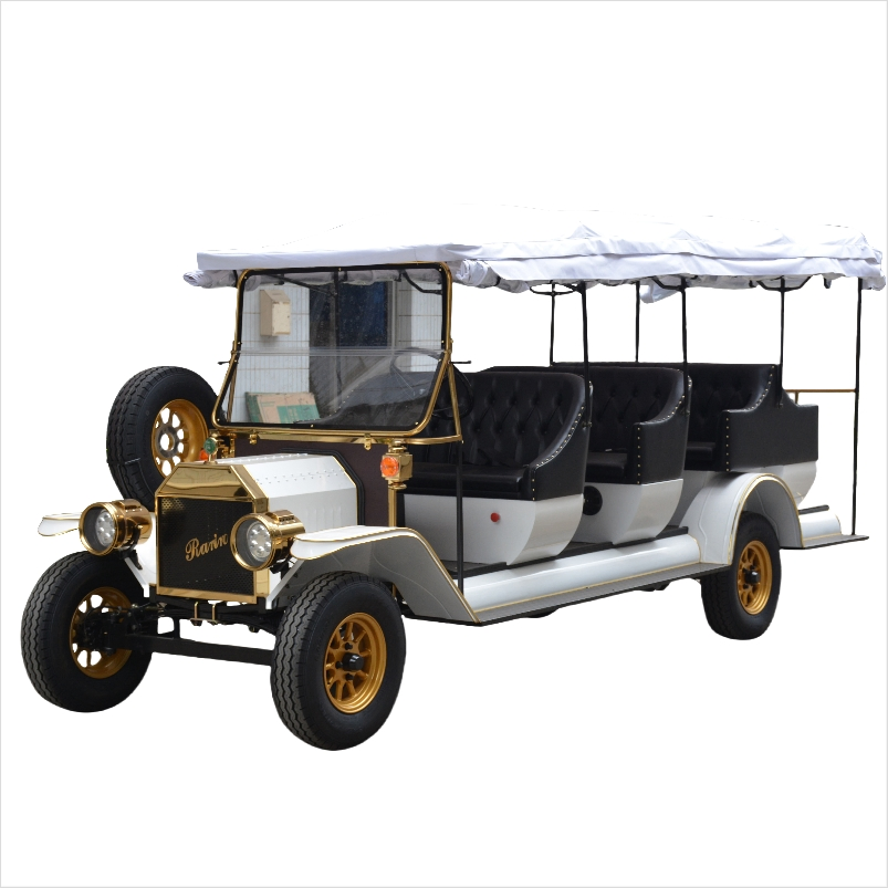 New 12 Seats Vintage Style Electric Retro Tourist and Sightseeing Classic Car