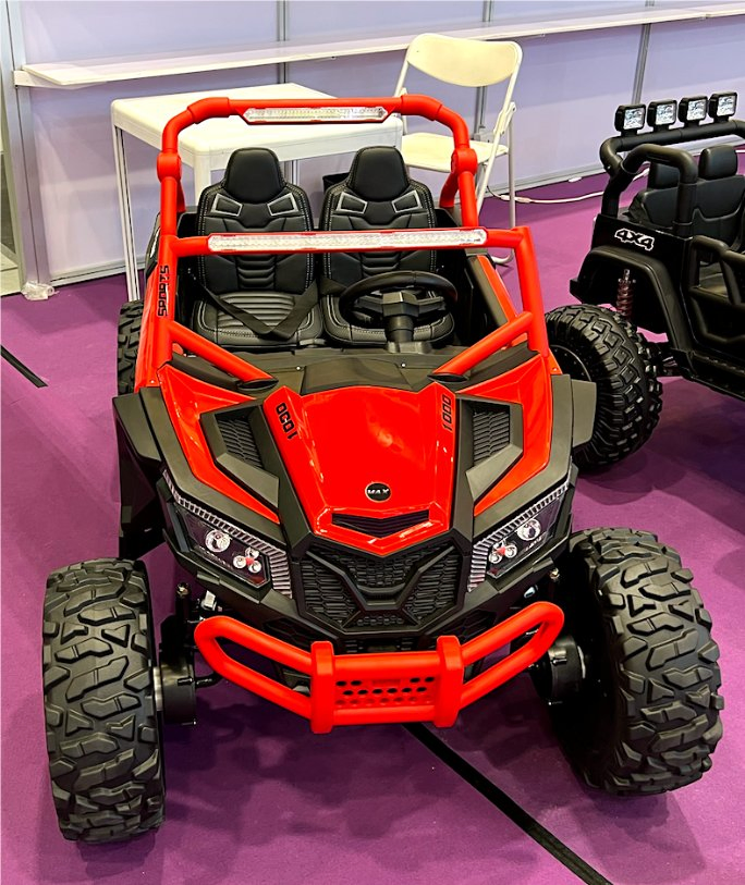 24V Kids Ride-on Electric UTV, 4-Wheeler Kids Toy Car with Spring Suspension