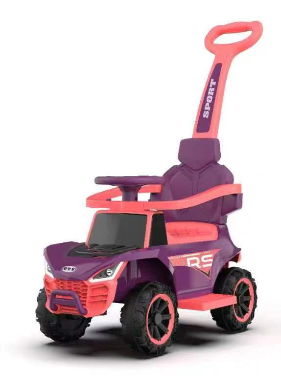 Gcc New Children Toy Stroller Walker Pushing Bar Kids Ride on Car 3 in 1 Mega Car with Music and Light