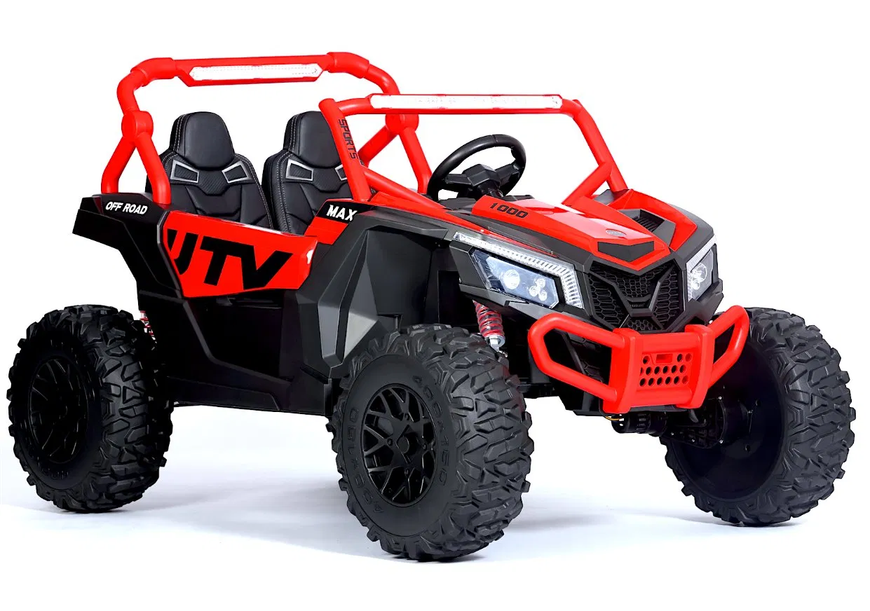 24V Kids Ride-on Electric UTV, 4-Wheeler Kids Toy Car with Spring Suspension