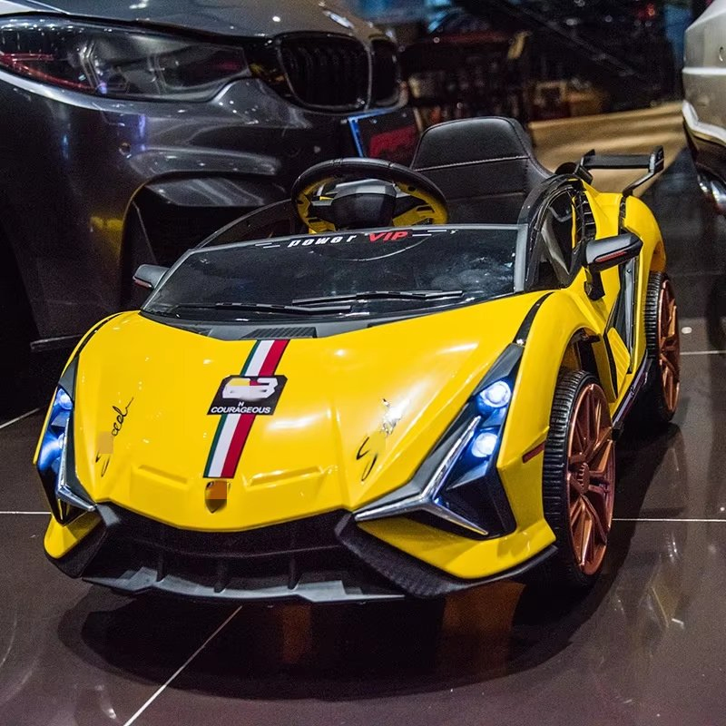 Four-Wheeled Electric Sports Car for Kids Aged 1-5 Years