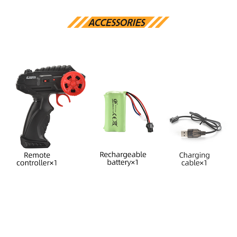 2.4G Electric RC High Speed Truck with Light 1: 18 Remote Control Toy Car Electric Drift Racing Car for Children Kids Toy Gift