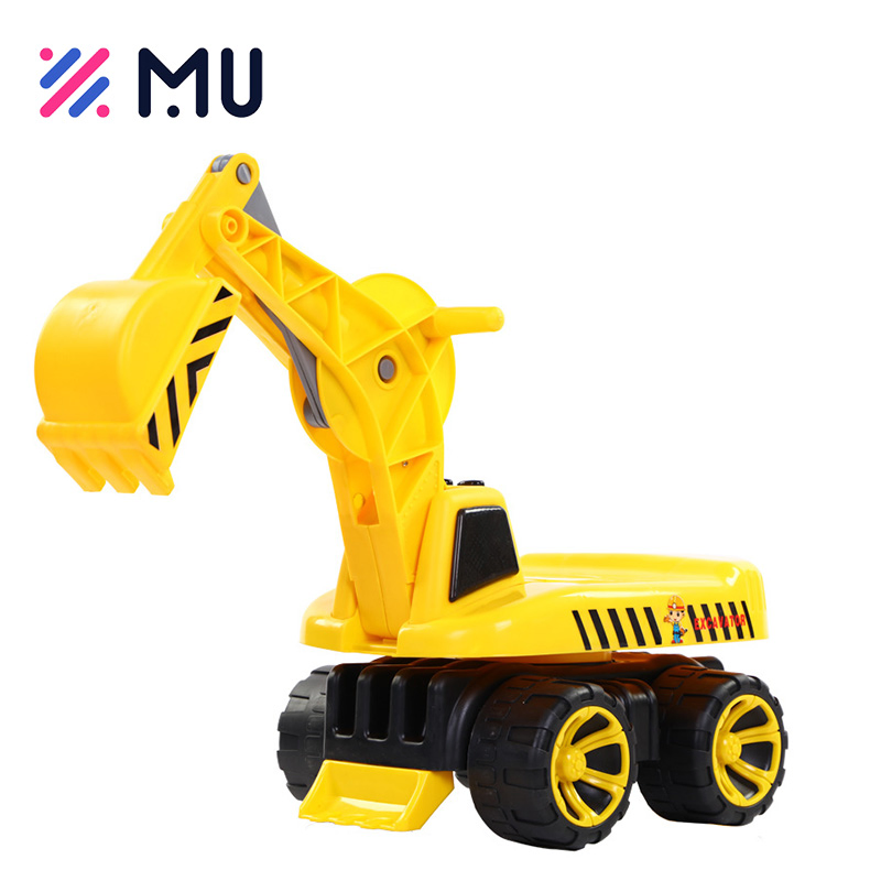 Factory Wholesale Excavator Kid Toy Music Hand Push Ride on Cars for Children