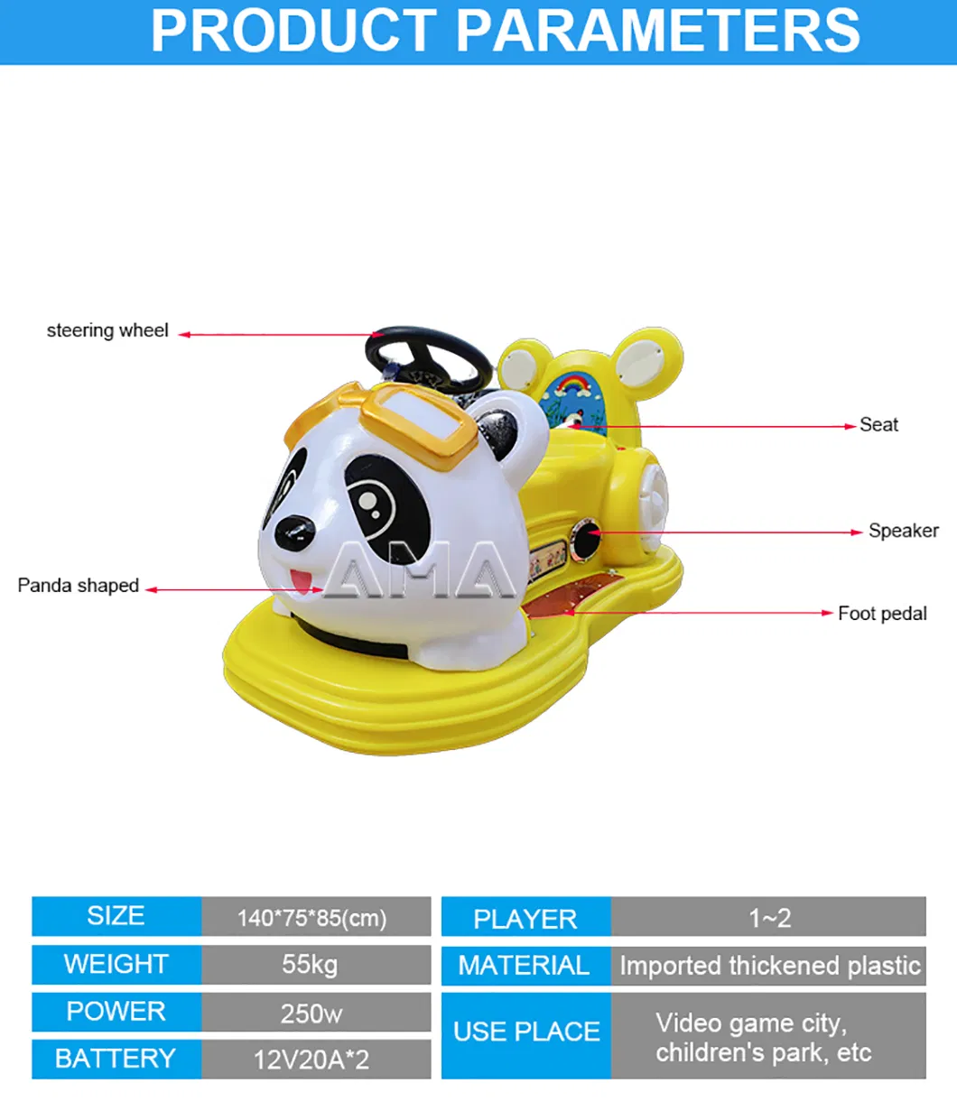 Panda Bumper Car Photo 1