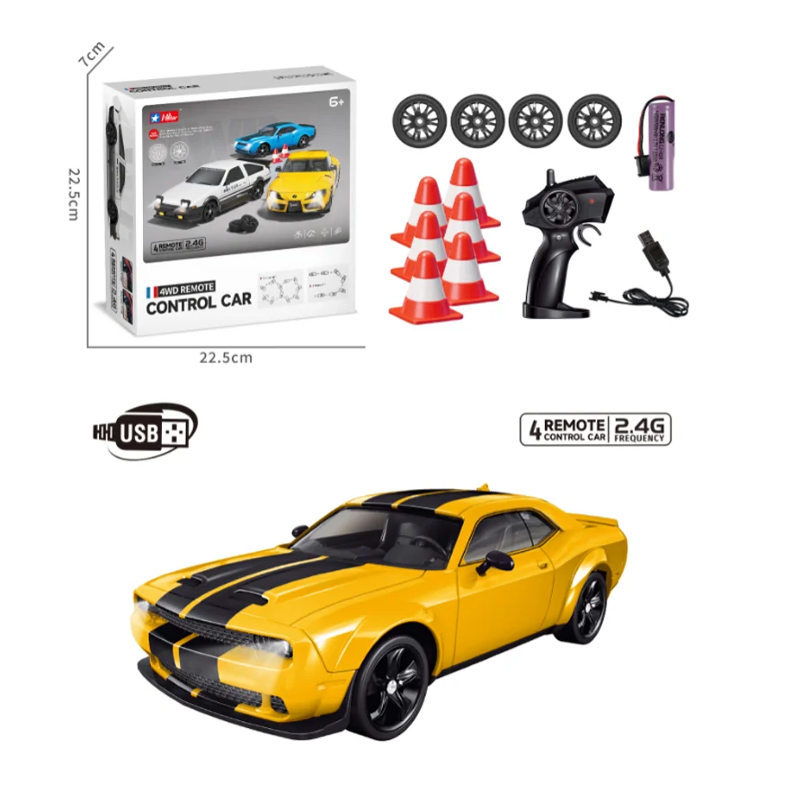 Wholesale Toys 2.4G Remote Control Electric Kids Truck Racing Drift Car High Speed 360 Offroad RC Car 4X4 off Road Children Toys Stunt Car